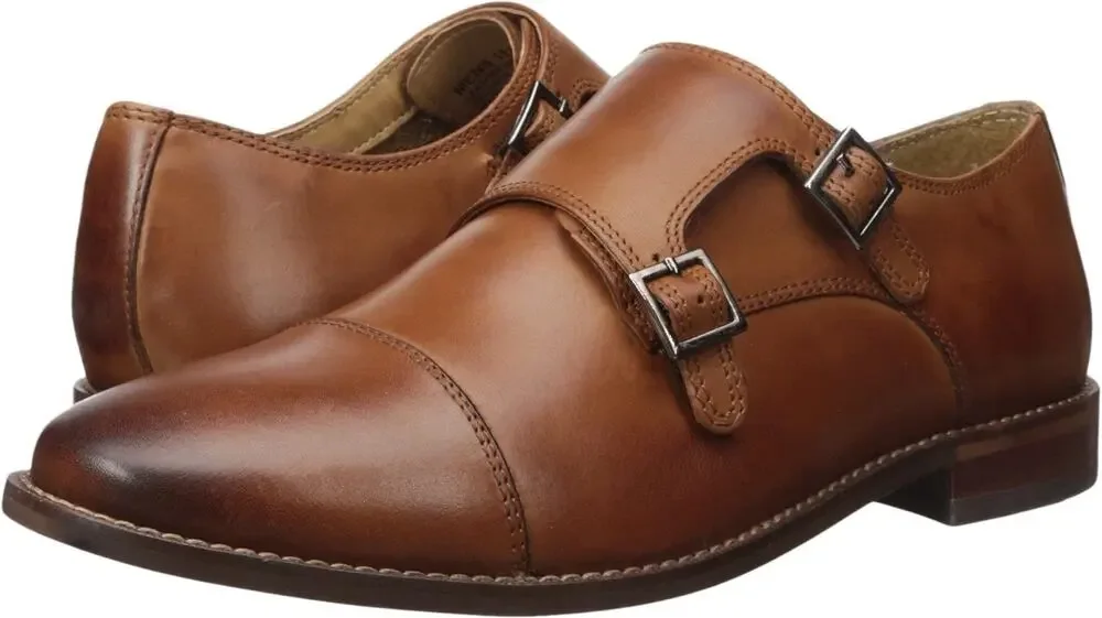 Florsheim Montinaro Double Monk Strap Saddle Tan Smooth 12 M